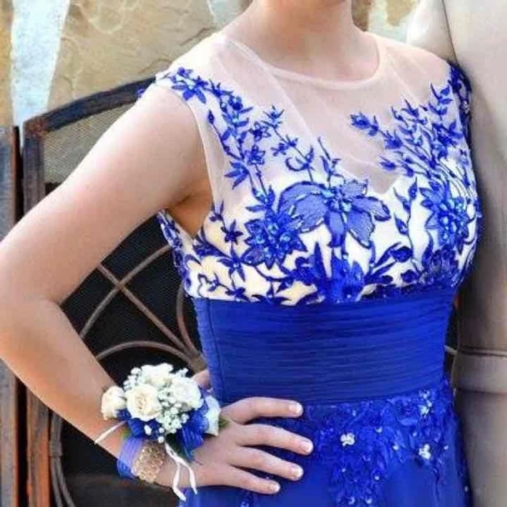 Blue Prom Dress - Picture 4 of 4